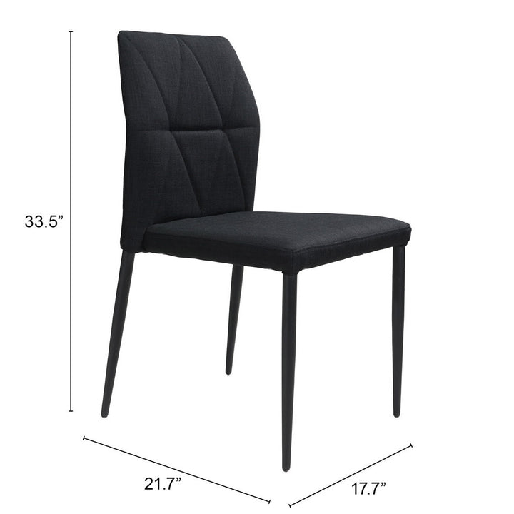 Revolution Dining Chair (Set of 4) Black Image 9