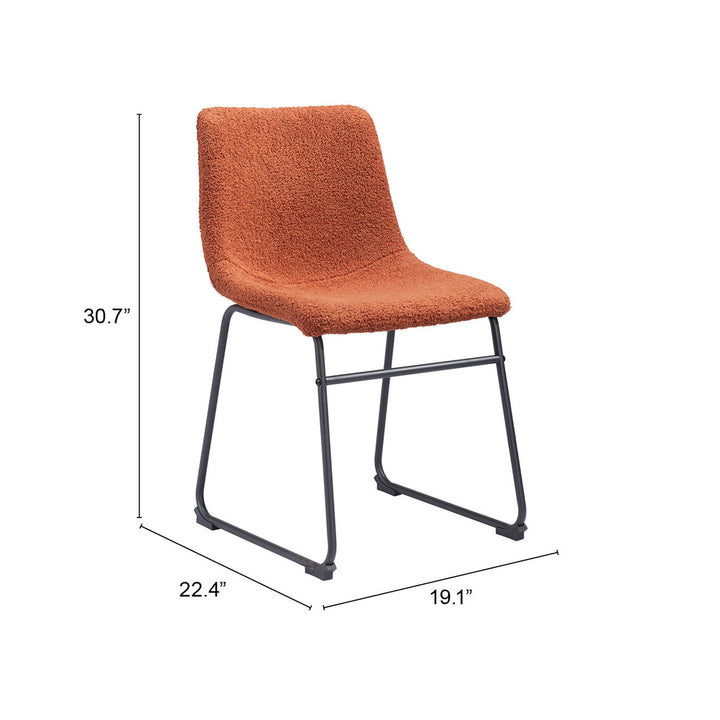 Smart Dining Chair (Set of 2) Burnt Orange Image 10