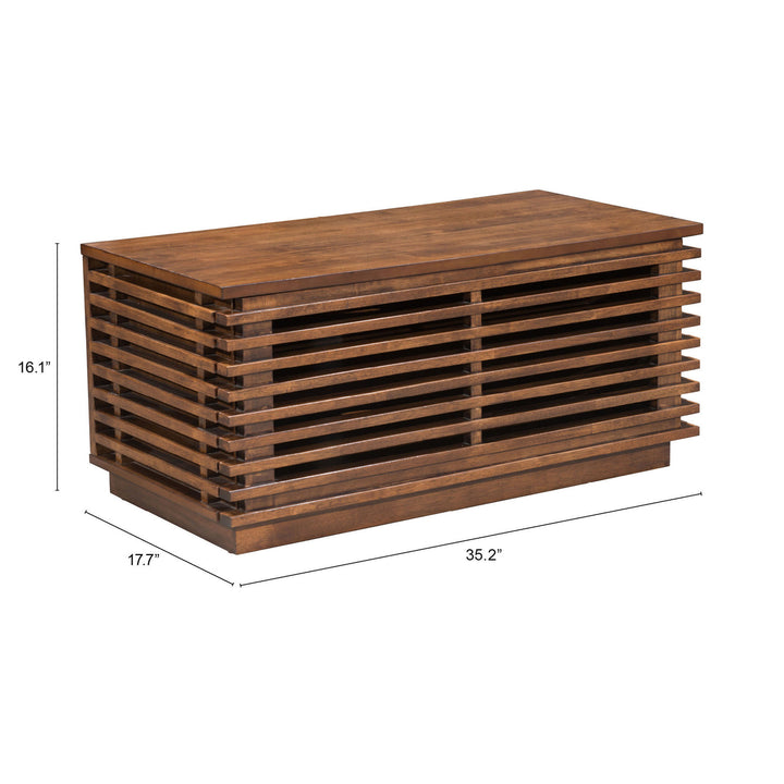 Linea Narrow Entertainment Stand Walnut Image 8