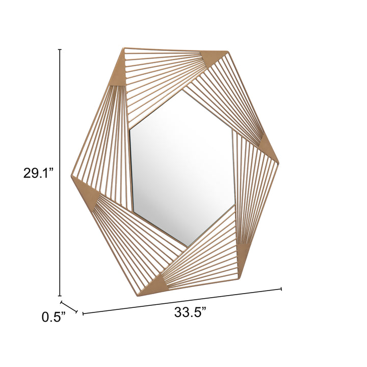 Aspect Hexagonal Mirror Copper Image 6