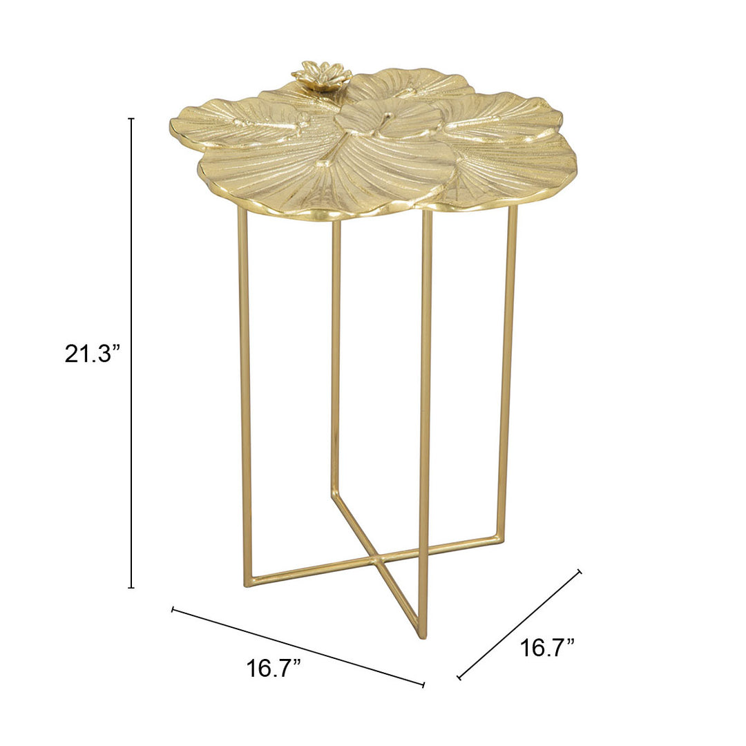 Lotus Side Table Gold Image 10