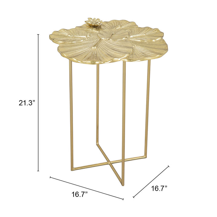 Lotus Side Table Gold Image 10