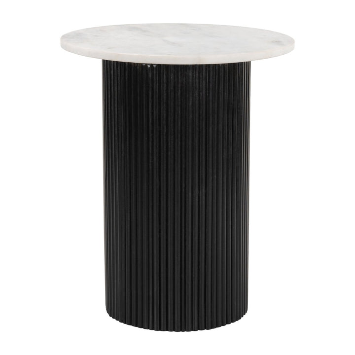 Izola Side Table White and Black Image 1