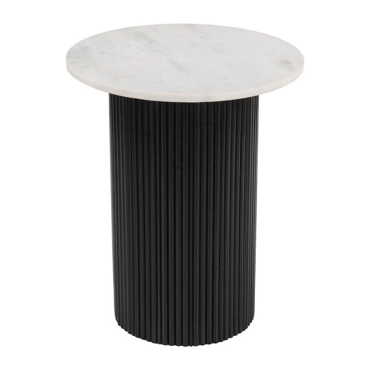 Izola Side Table White and Black Image 2