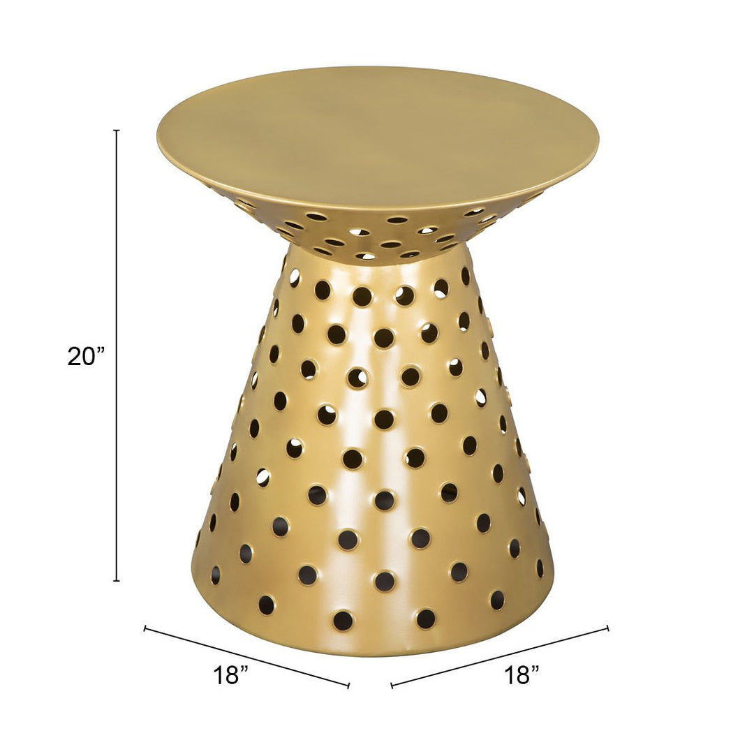 Proton Side Table Gold Image 8