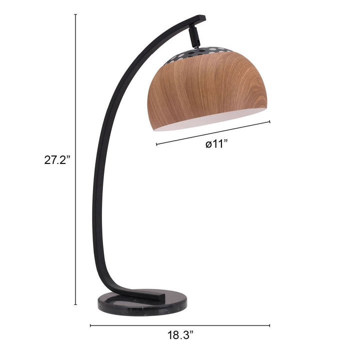 Brentwood Table Lamp Brown and Black Image 5