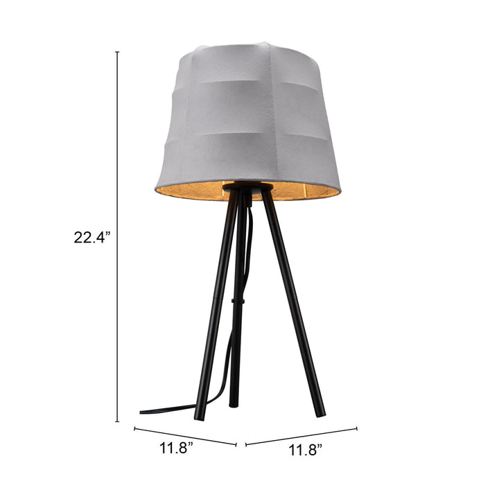 Mozzi Table Lamp Gray and Black Image 6