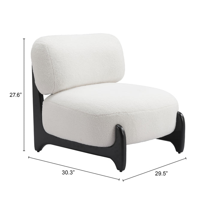 Bombo Accent Chair White Image 8