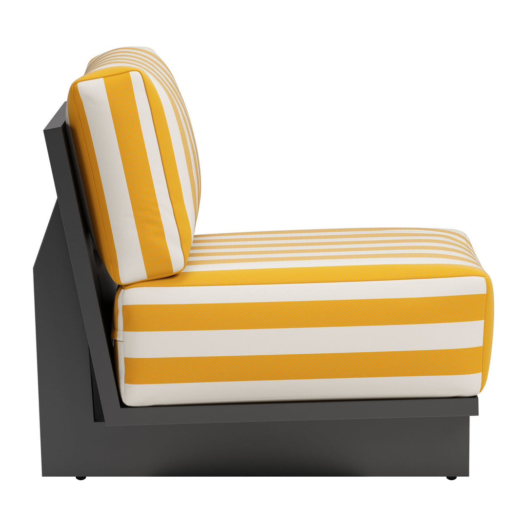 Shoreline Accent Chair Yellow Contemporary Design Versatile Home Furniture Image 2