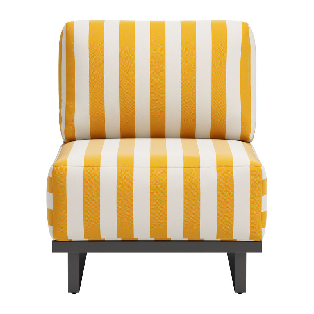 Shoreline Accent Chair Yellow Contemporary Design Versatile Home Furniture Image 3