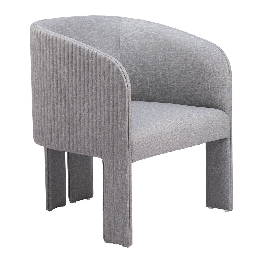 Hull Accent Chair Slate Gray Durable Fabric Modern Design Living Room Furniture Image 1