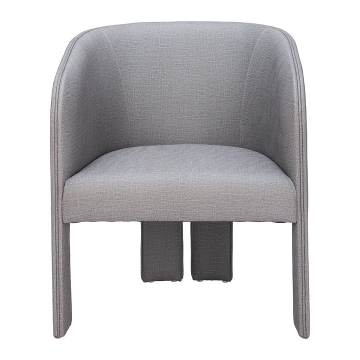 Hull Accent Chair Slate Gray Durable Fabric Modern Design Living Room Furniture Image 3