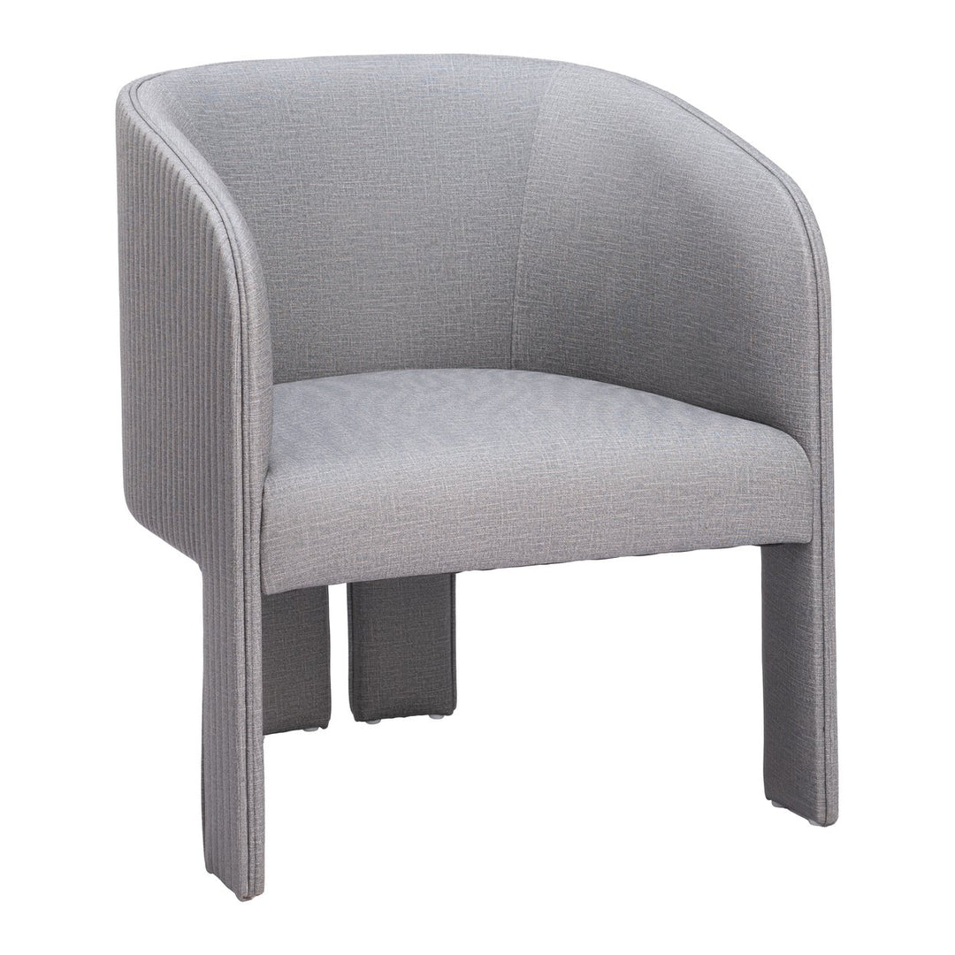 Hull Accent Chair Slate Gray Durable Fabric Modern Design Living Room Furniture Image 6