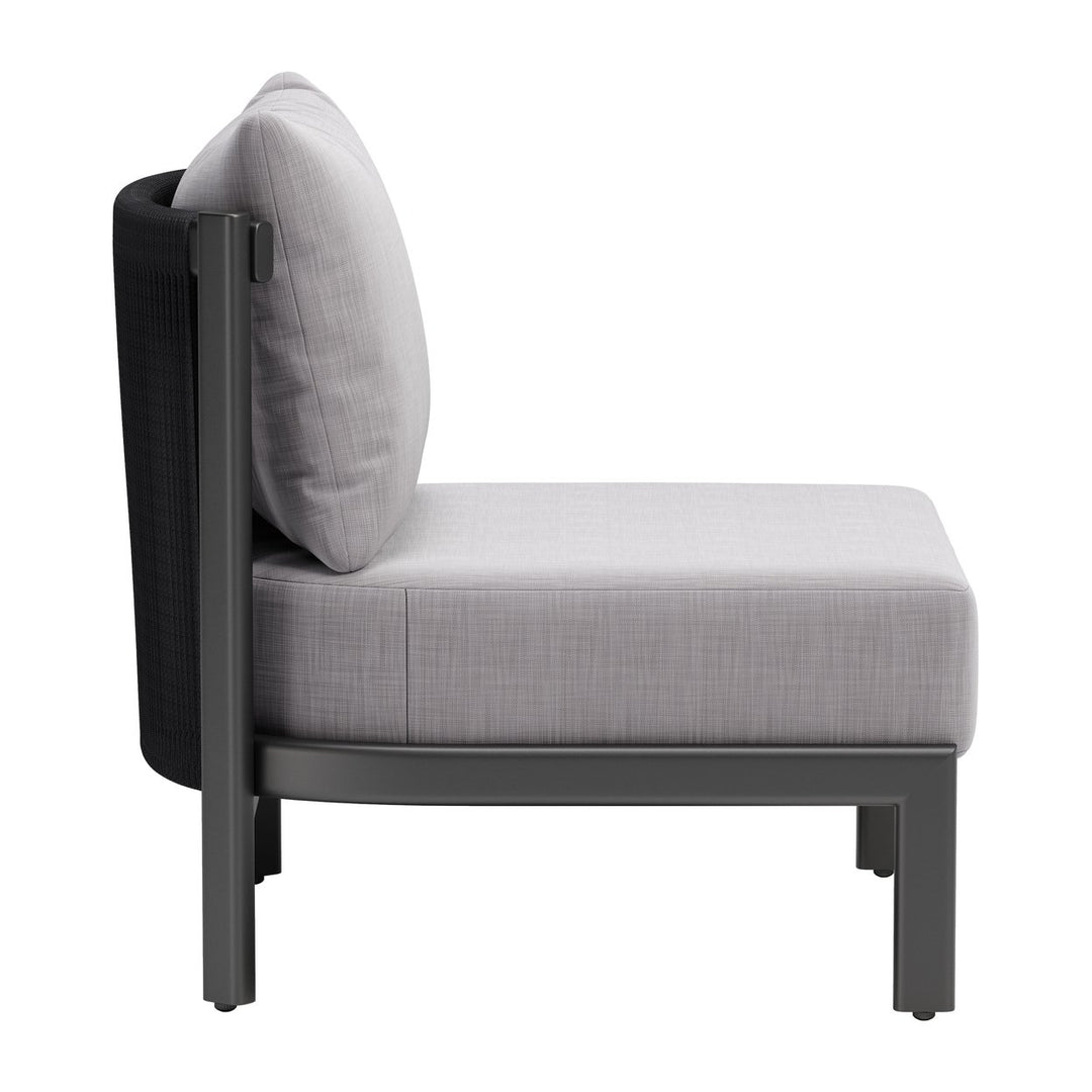 Horizon Accent Chair Gray Contemporary Design Living Room Bedroom Seating Image 2