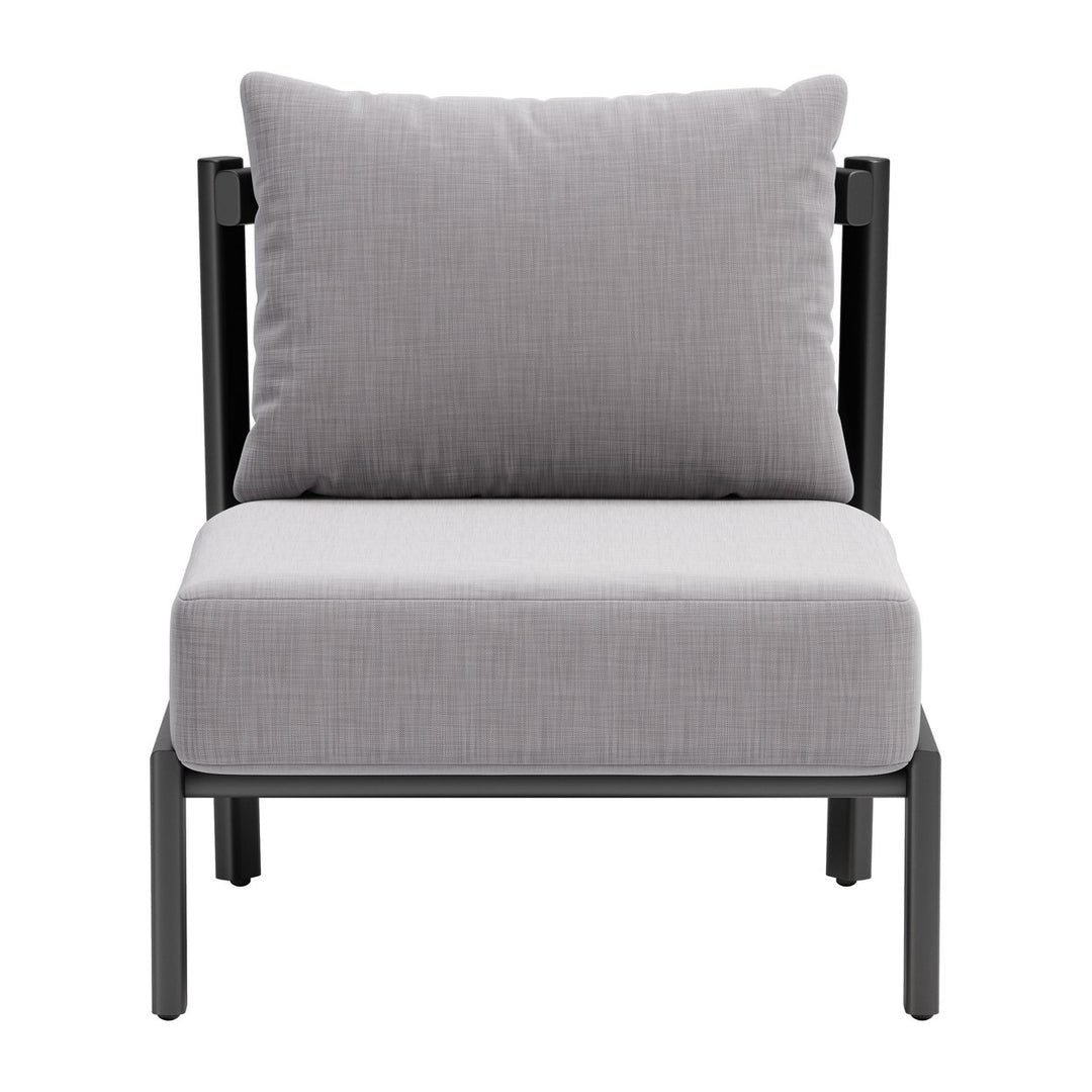 Horizon Accent Chair Gray Contemporary Design Living Room Bedroom Seating Image 3