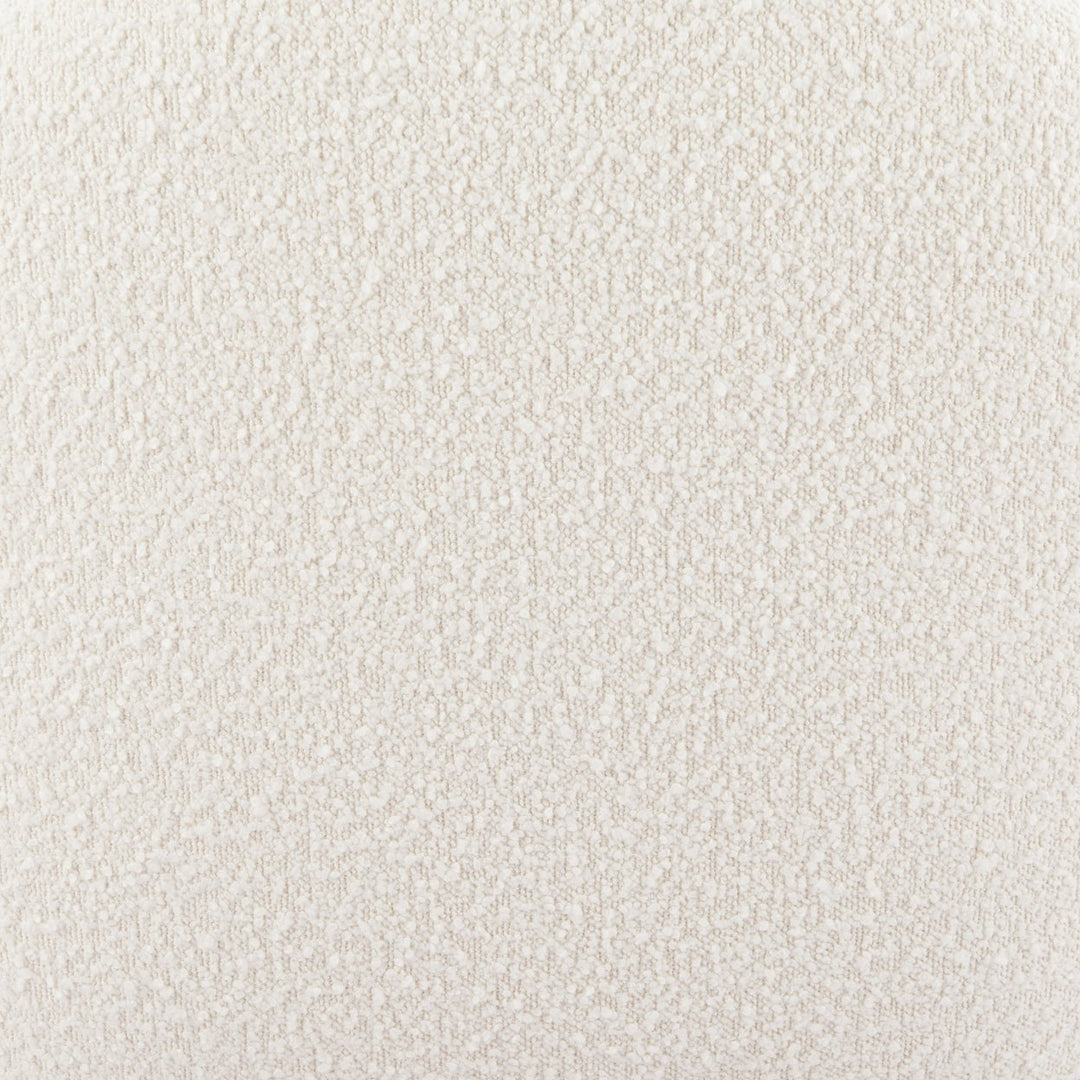 Lopta Accent Chair White Modern Plywood Glamour Shearling Fabric Comfortable Image 7