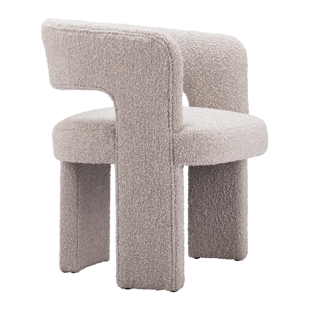 Java Accent Chair Sandy Beige Modern Upholstered Lounge Chair Home Living Decor Image 7