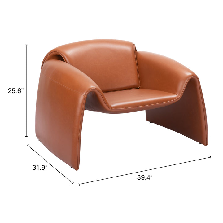 Horten Accent Chair Brown Image 9