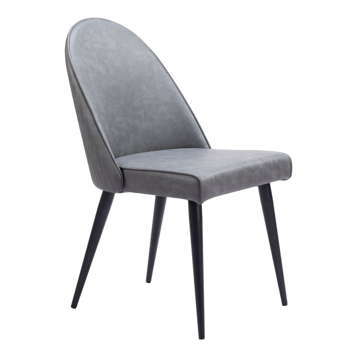 Silloth Armless Dining Chair (Set of 2) Gray Image 6