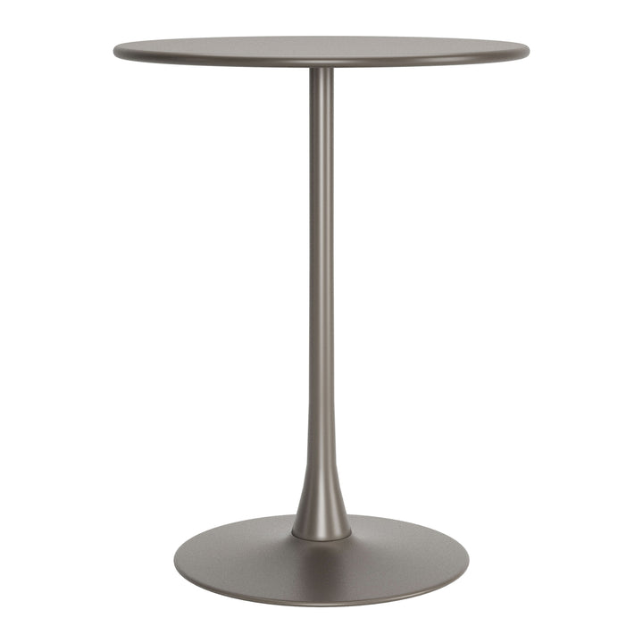 Soleil Bar Table Taupe Modern Aluminum Outdoor Furniture 40 Inch Tall Image 3