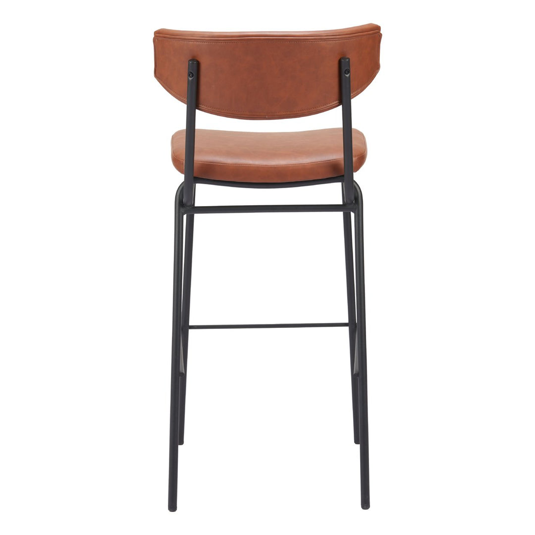 Charon Barstool (Set of 2) Vintage Brown Image 4