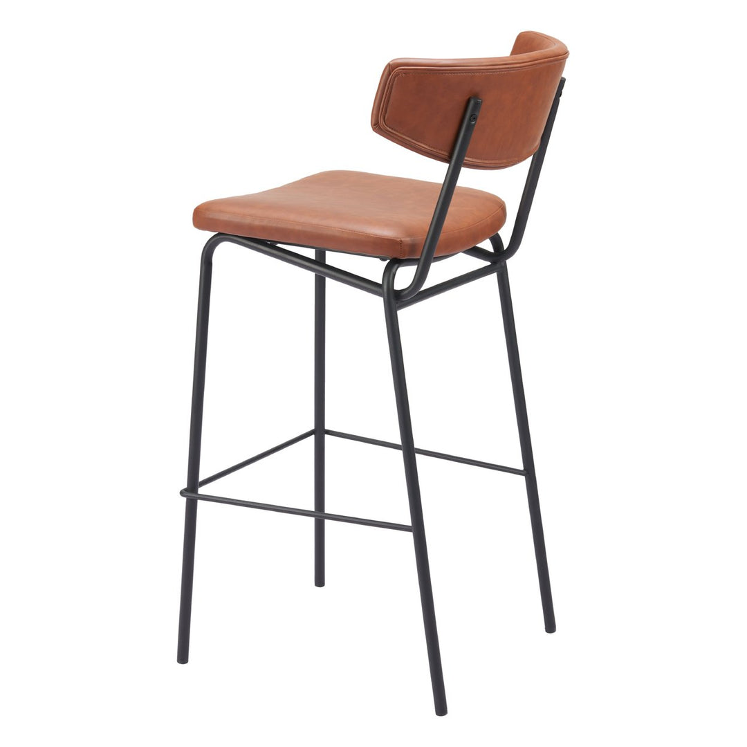 Charon Barstool (Set of 2) Vintage Brown Image 5