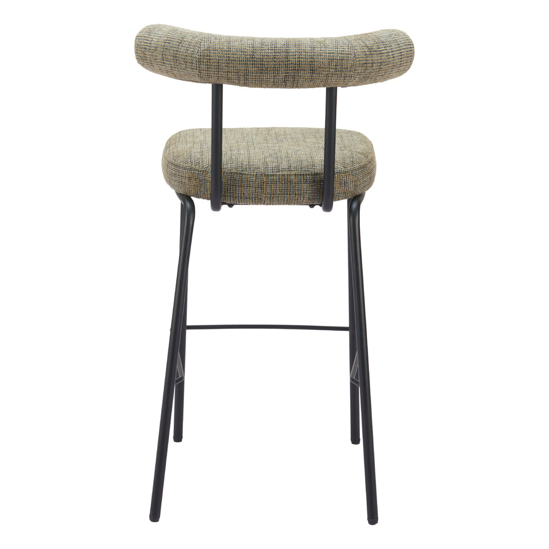 Kede Barstool Green Tweed Comfortable Stylish Kitchen or Bar Seating Modern Design Image 4