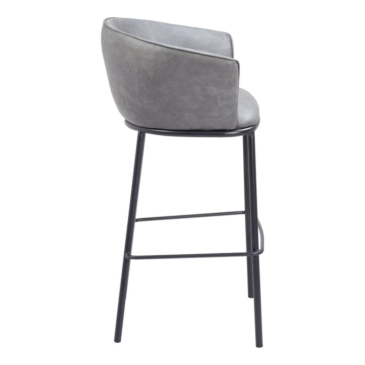 Garston Barstool Gray Image 2