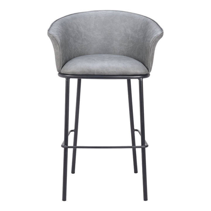 Garston Barstool Gray Image 3