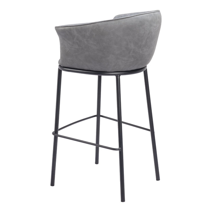 Garston Barstool Gray Image 5