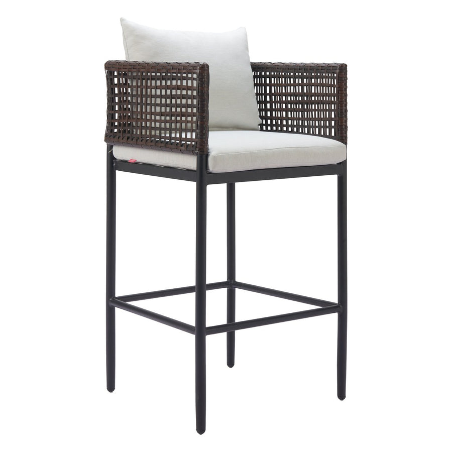 Palm Paradise Barstool Gray Image 1