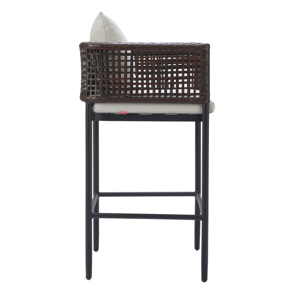 Palm Paradise Barstool Gray Image 2