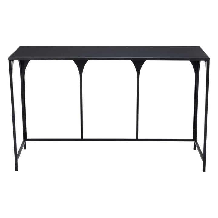 Loriet Console Table Black Modern Deco Powder-Coated Steel Frame Image 4