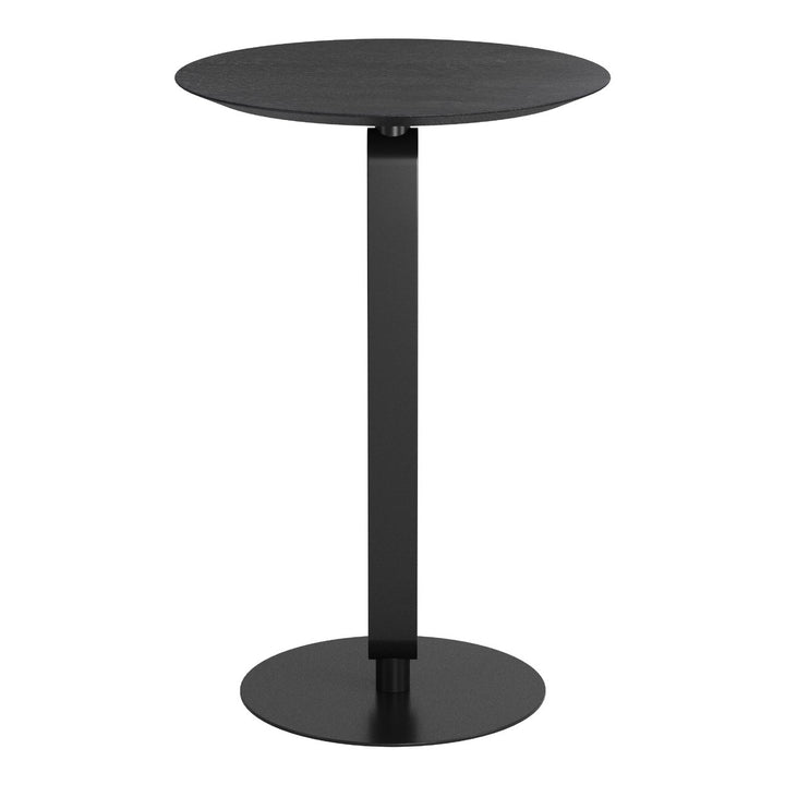 Derry Counter Table Black Steel Frame MDF Top Modern Bar Furniture 40x24 Image 2