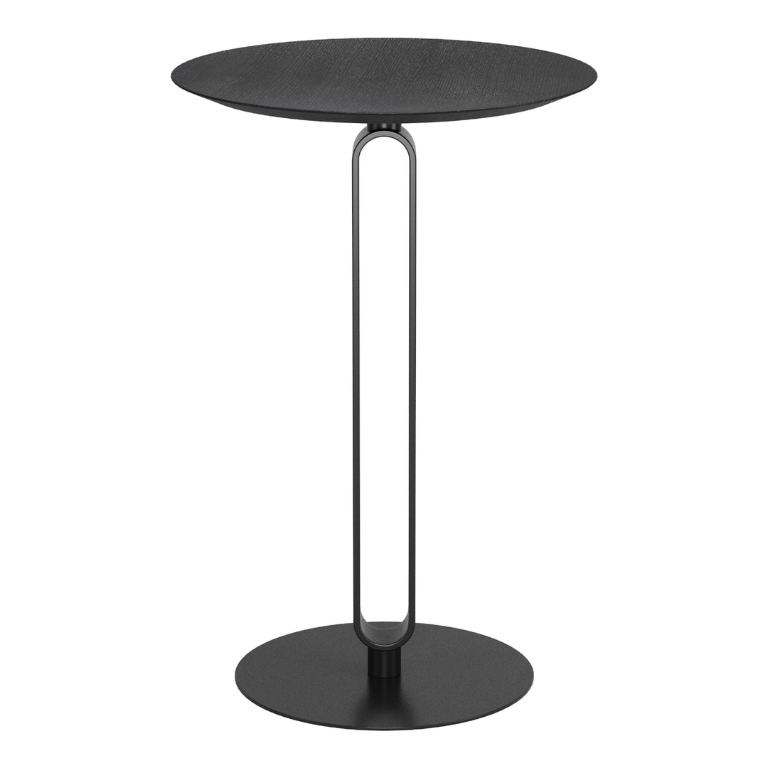 Derry Counter Table Black Steel Frame MDF Top Modern Bar Furniture 40x24 Image 3