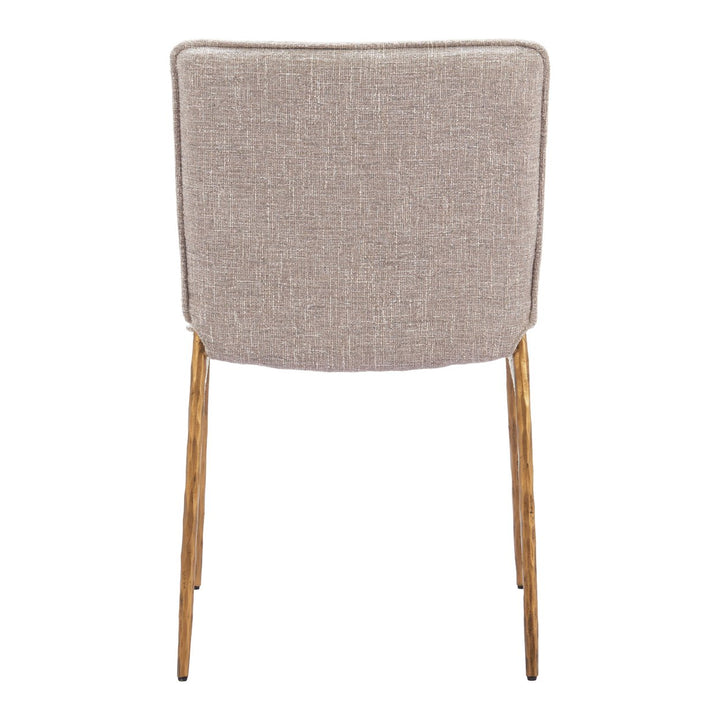 Nordvest Dining Chair Beige and Gold Image 4