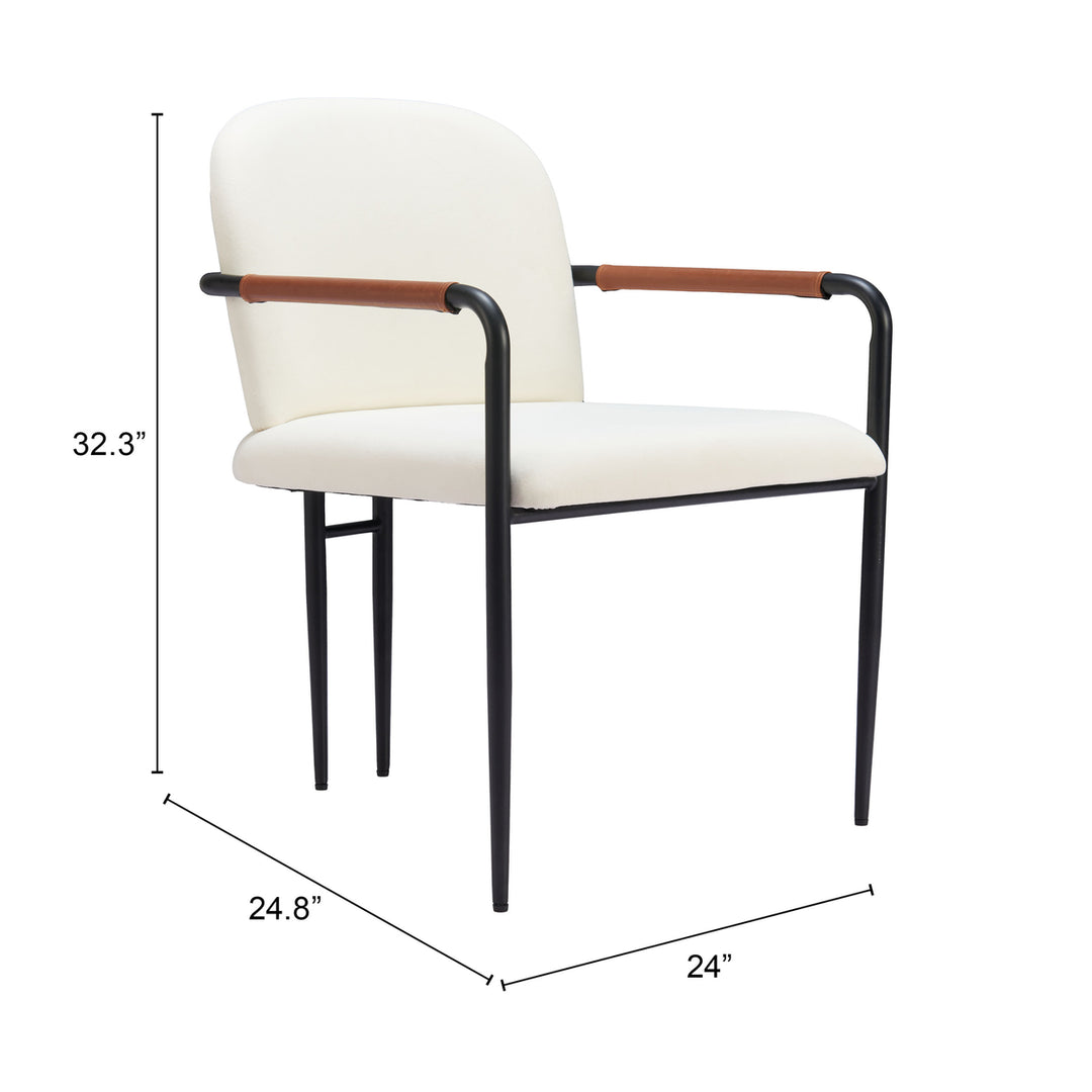 Sibu Dining Chair Cream Image 8