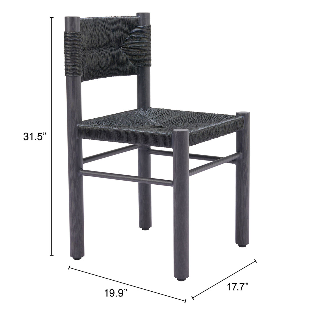 Iska Dining Chair (Set of 2) Black Image 9