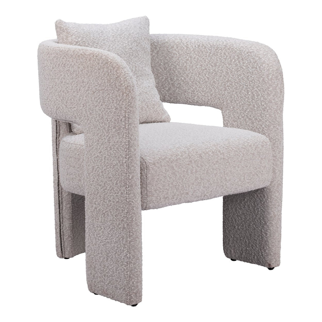 Melilla Dining Chair Misty Gray Modern Fabric Elegant Seat Hospitality Home Image 1