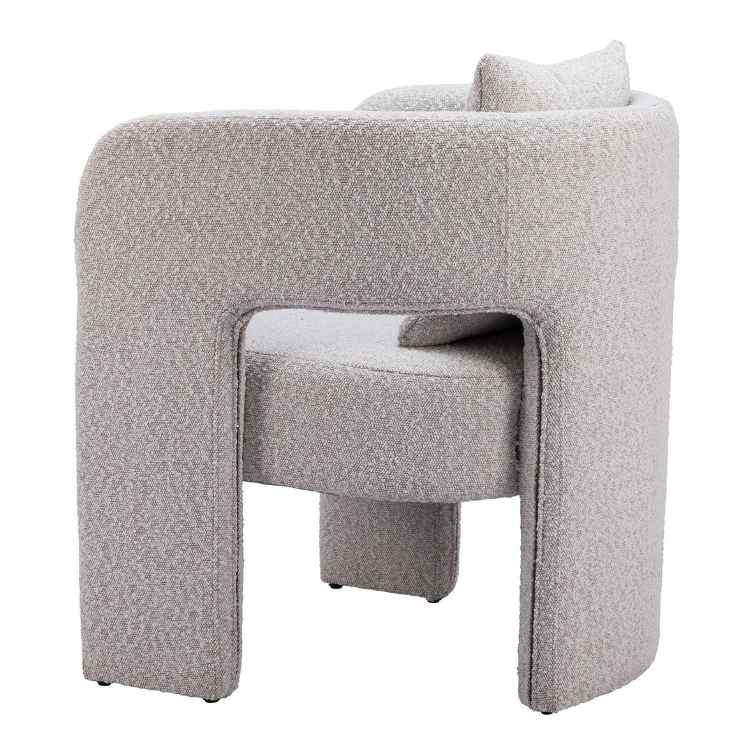 Melilla Dining Chair Misty Gray Modern Fabric Elegant Seat Hospitality Home Image 5