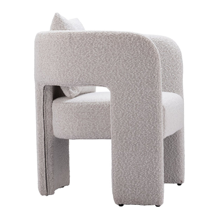 Melilla Dining Chair Misty Gray Modern Fabric Elegant Seat Hospitality Home Image 6