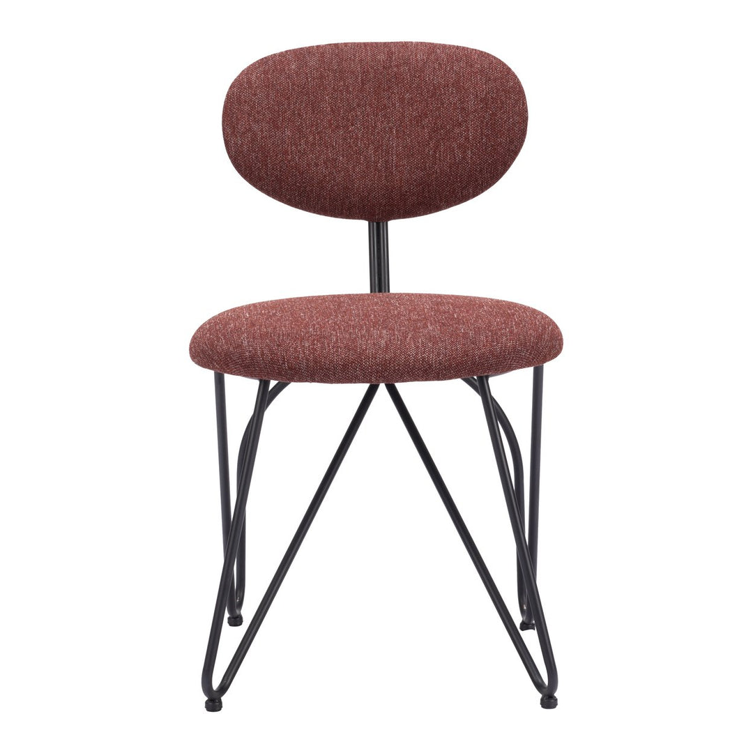 Novi Dining Chair (Set of 2) Maroon Brown Image 3