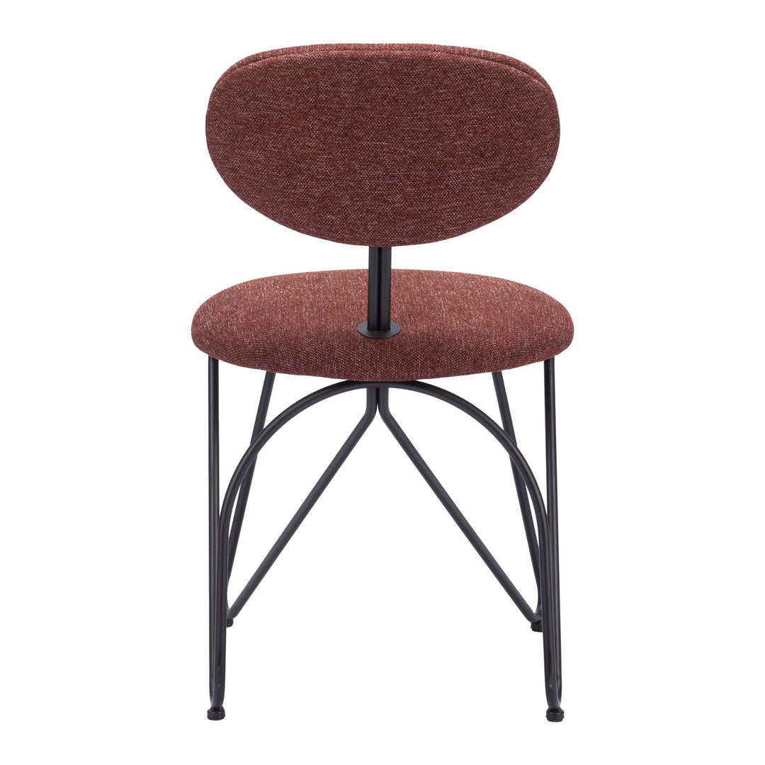 Novi Dining Chair (Set of 2) Maroon Brown Image 4