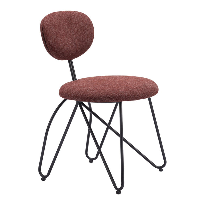Novi Dining Chair (Set of 2) Maroon Brown Image 6