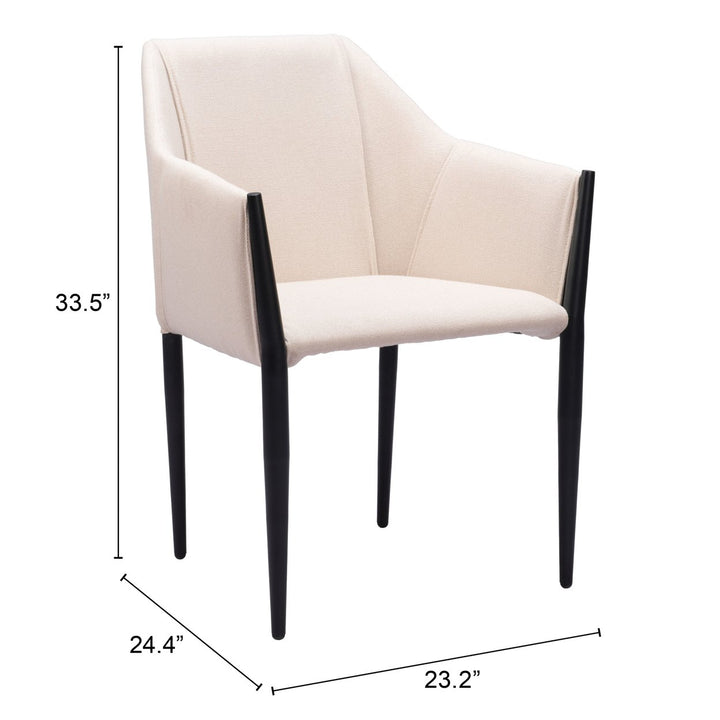 Andover Dining Chair (Set of 2) Beige Image 8