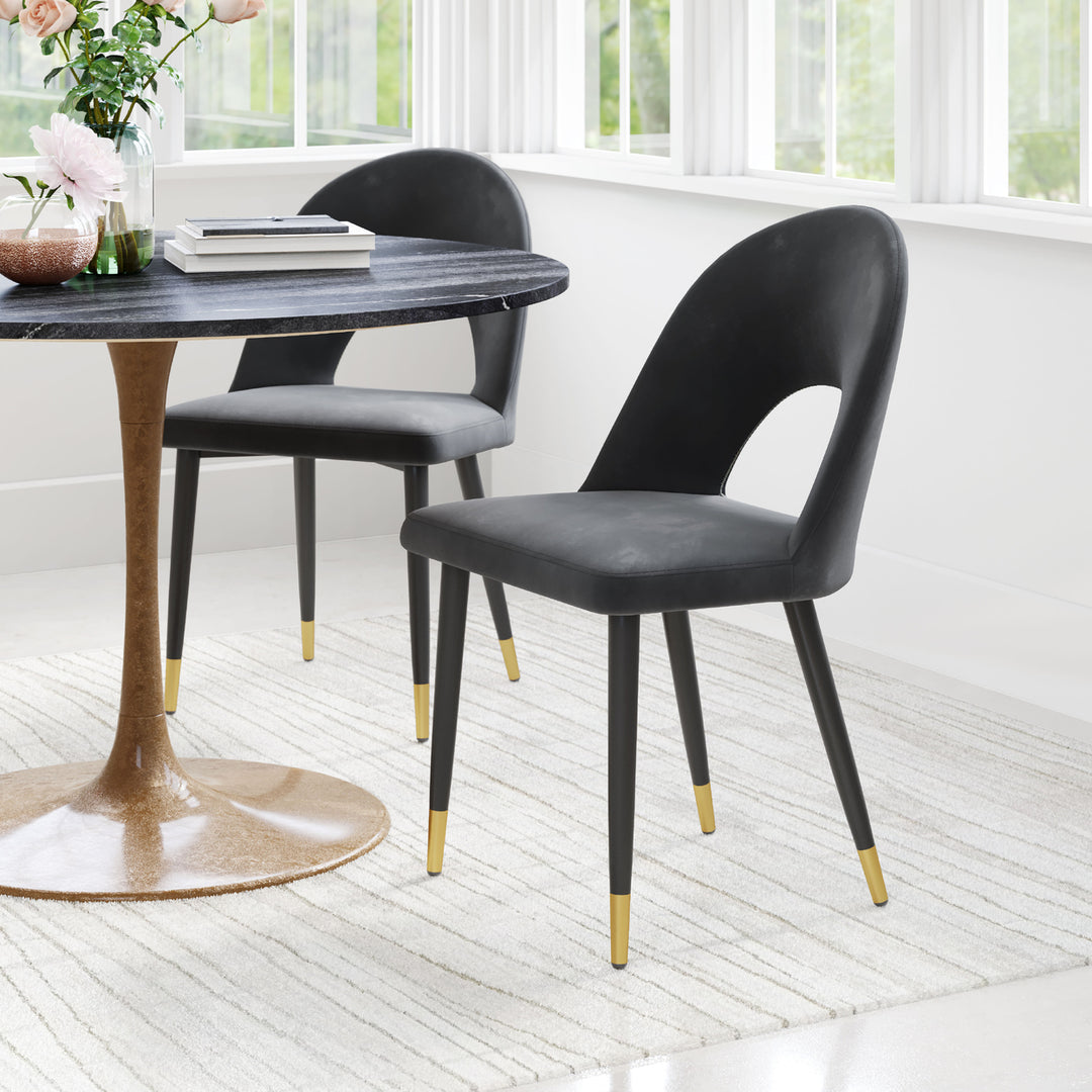 Menlo Dining Chair (Set of 2) Black Image 8
