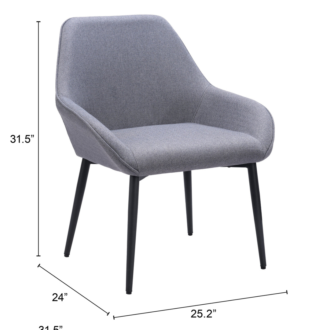Vila Dining Chair (Set of 2) Gray Image 9