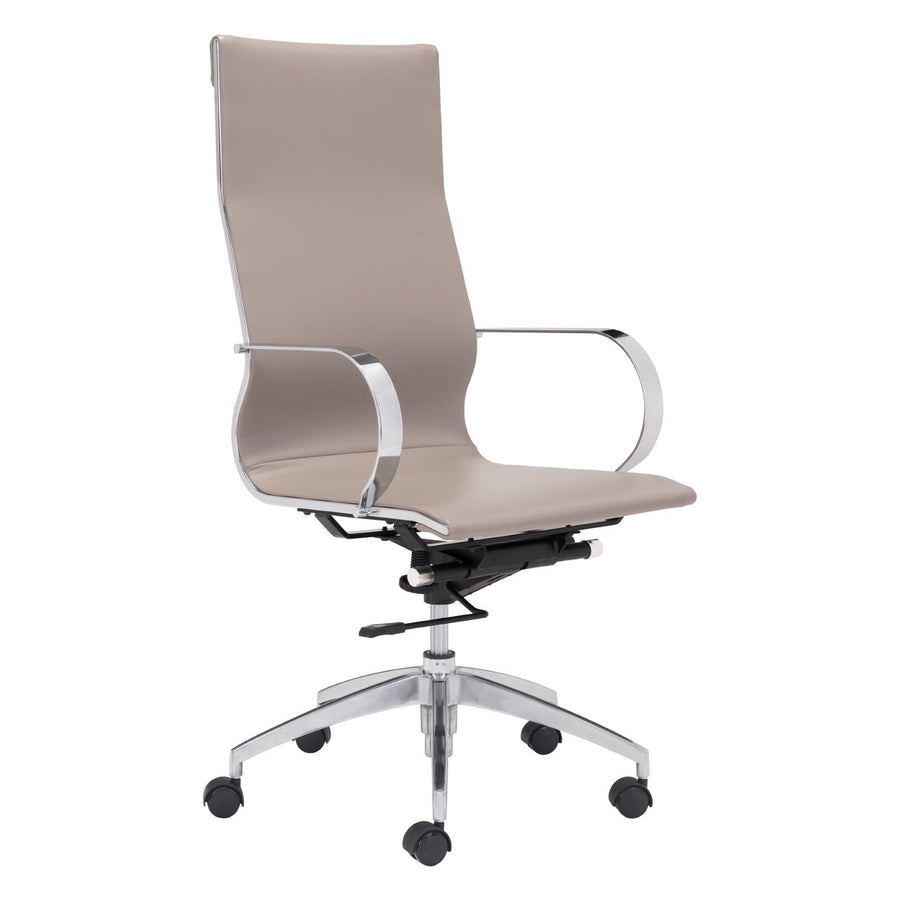 Glider High Back Office Chair Taupe Image 1