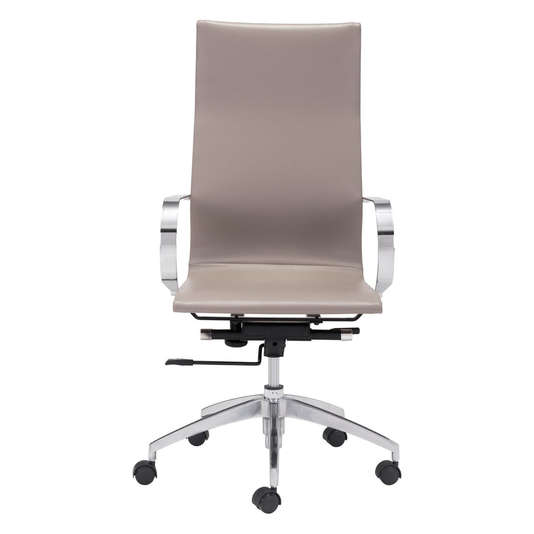 Glider High Back Office Chair Taupe Image 3