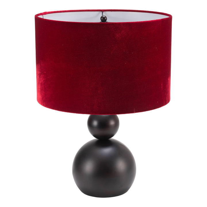 Shobu Table Lamp Red Boho Art Deco Modern Design 16 inches High Image 5